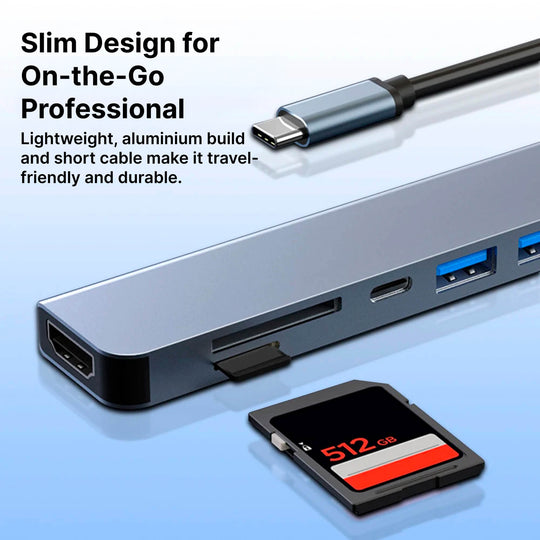 QuickConnect | USB-C Hub – Plug-and-Play Adapter für MacBook