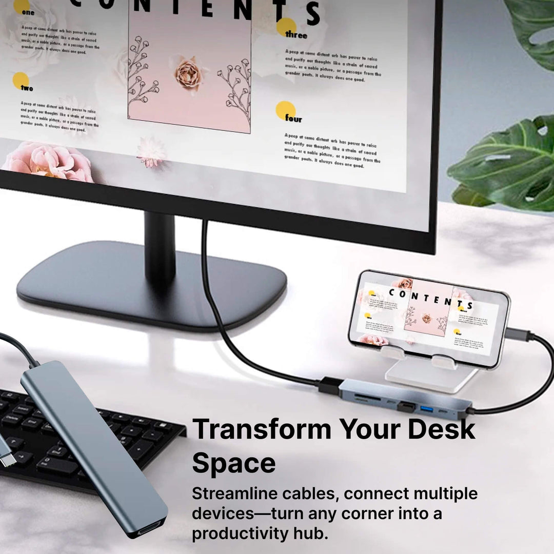 QuickConnect | USB-C Hub – Plug-and-Play Adapter für MacBook