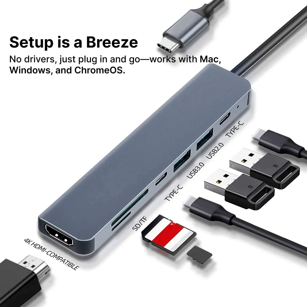 QuickConnect | USB-C Hub – Plug-and-Play Adapter für MacBook