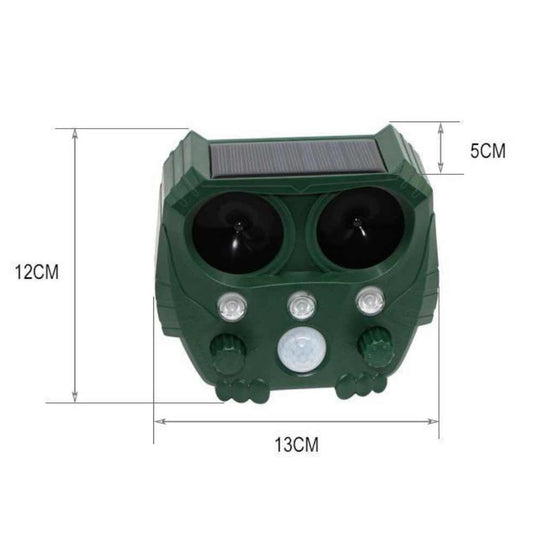 UltraSonic | Repellent Ultraschall und Lärm Sonar Abschreckung für Katze, Fuchs, Ratte, Eichhörnchen und Hund