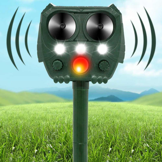 UltraSonic | Repellent Ultraschall und Lärm Sonar Abschreckung für Katze, Fuchs, Ratte, Eichhörnchen und Hund