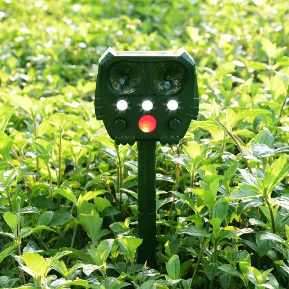 UltraSonic | Repellent Ultraschall und Lärm Sonar Abschreckung für Katze, Fuchs, Ratte, Eichhörnchen und Hund