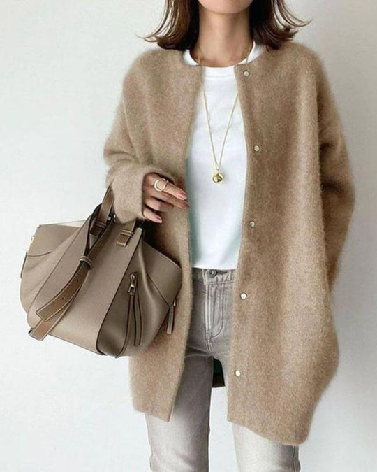 Variant image for Elegante Strickjacke Damen aus Ägyptischem Material – Lang Cardigan für Stil & Komfort-6