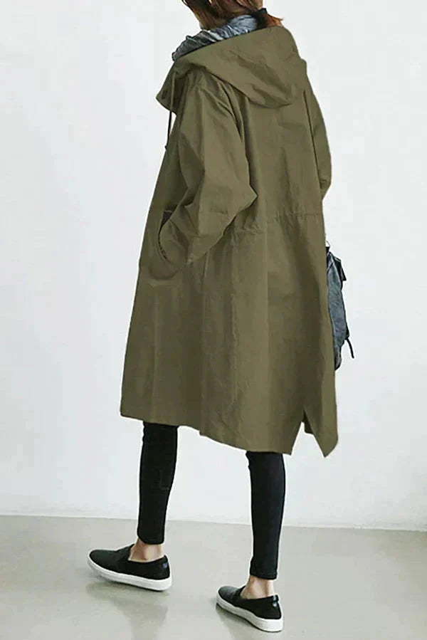Variant image for UrbanShield - Trendy Regenmantel für Damen in Übergröße mit Verstellbarer Kapuze-33