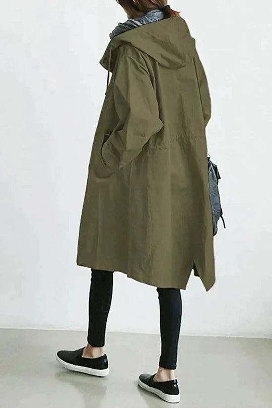 Variant image for UrbanShield - Trendy Regenmantel für Damen in Übergröße mit Verstellbarer Kapuze-33