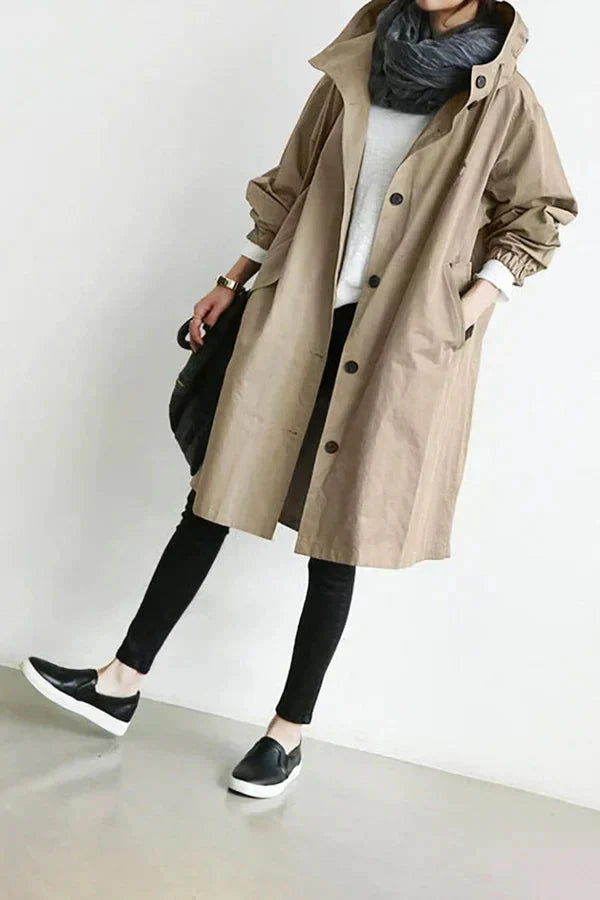 Variant image for UrbanShield - Trendy Regenmantel für Damen in Übergröße mit Verstellbarer Kapuze-41