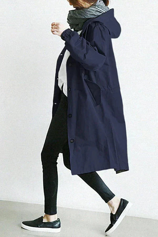 Variant image for UrbanShield - Trendy Regenmantel für Damen in Übergröße mit Verstellbarer Kapuze-25