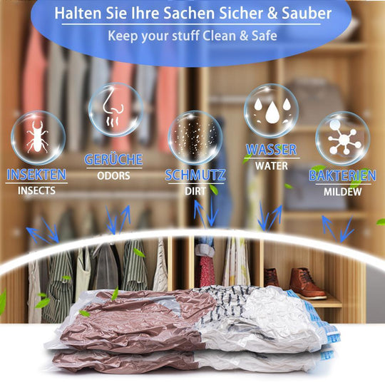 VacuSafe | Extra Groß Vakuumierbeutel für Kleidung5