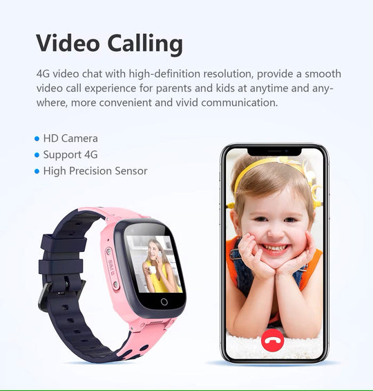 KidTrack | Smarte GPS-Uhr mit Videoanruf & Notruf