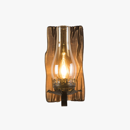 VintageHearth | Klassische Wandleuchte aus Holz9