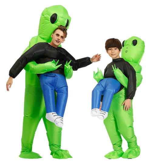Aufblasbares Alien Kostüm Für Kinder & Erwachsene – Leicht Und Bequem-2