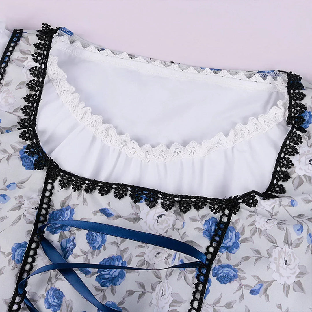 HimmelTraum | Damen-Dirndl – Traditionelles Blau Kleid