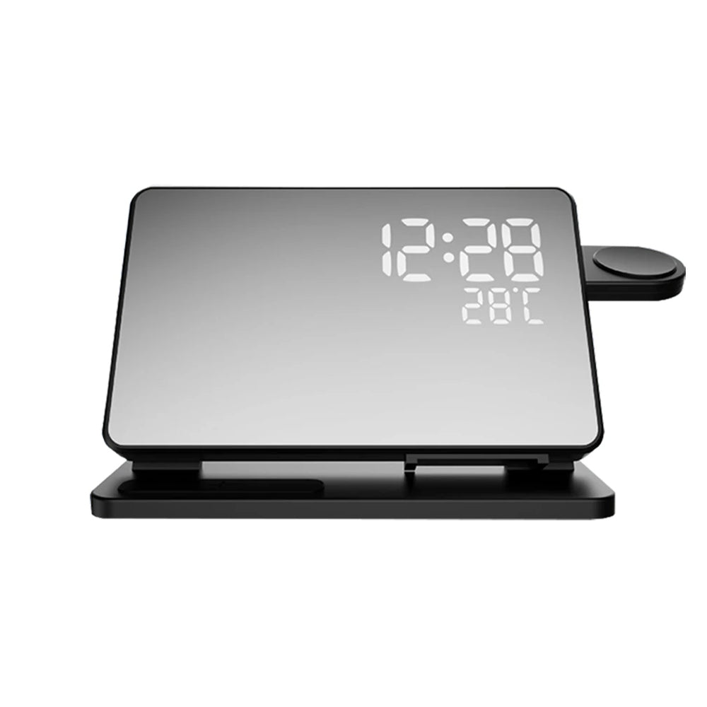 PowerNest | Elegante 3-in-1 Ladestation mit Wecker für Apple Geräte