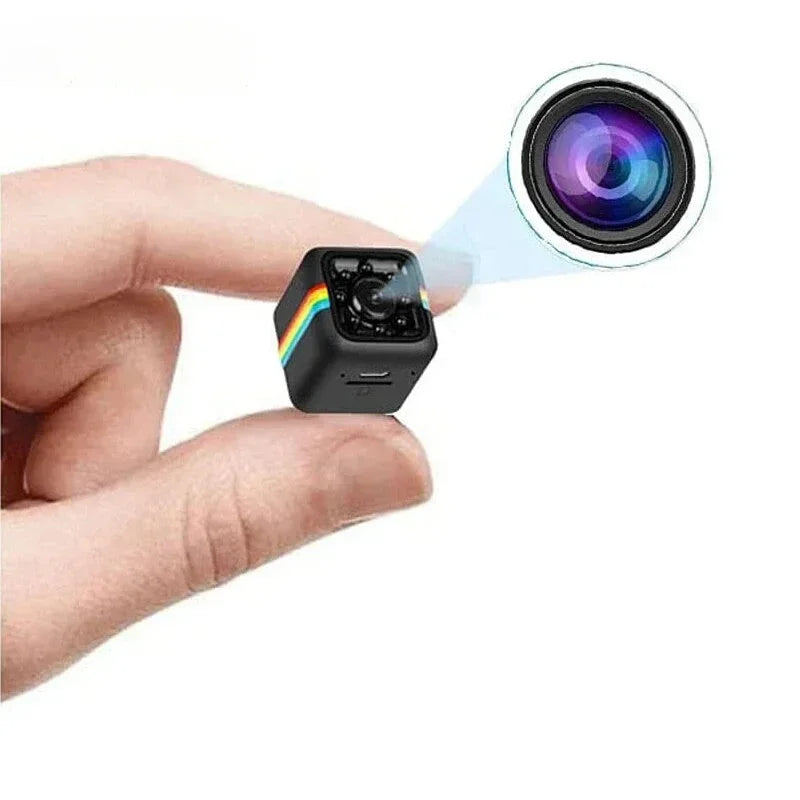 Winzige HD-Überwachungskamera Innen mit Sprachaufnahme – Tragbare Mini-Kamera für effektive Kamera Überwachung 0