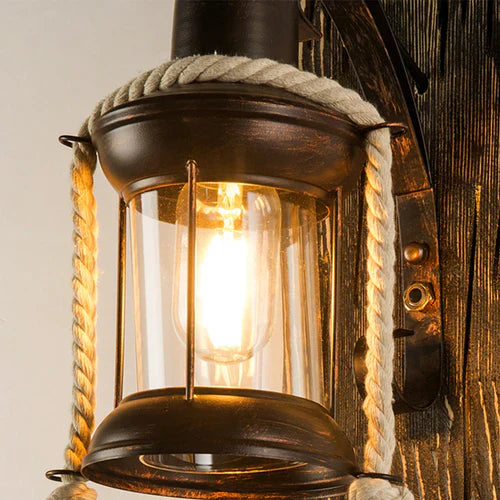 WoodlandFlame | Antike Holz Wandleuchte4