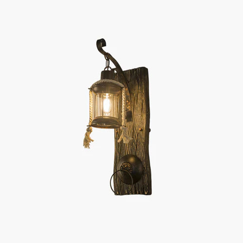 WoodlandFlame | Antike Holz Wandleuchte7
