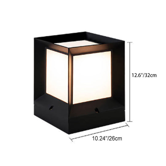 SolarBrick | Einfache quadratische LED Solar Außen wasserdichte Rasenzaunlampe