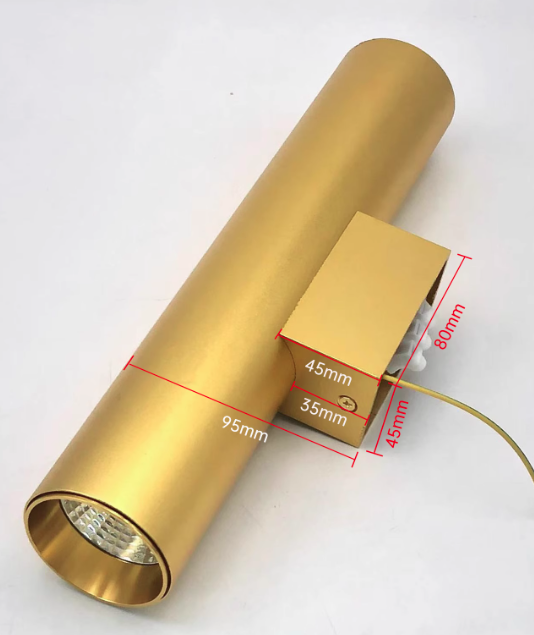 TwinRay | Zylindrische LED-Wandleuchte aus Aluminium