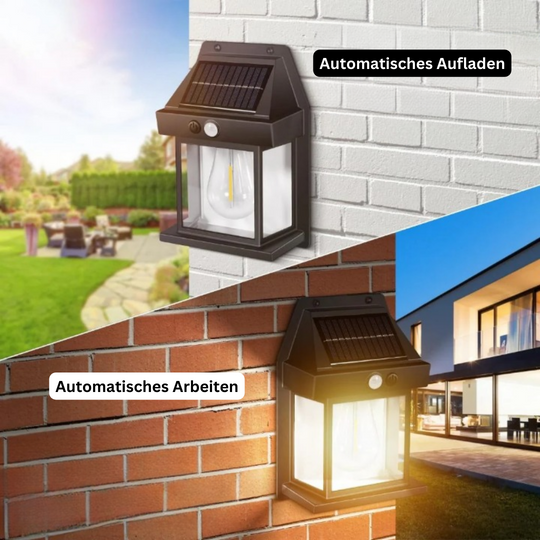 SunLume | Moderne & Luxuriöse Solar-Wandleuchte