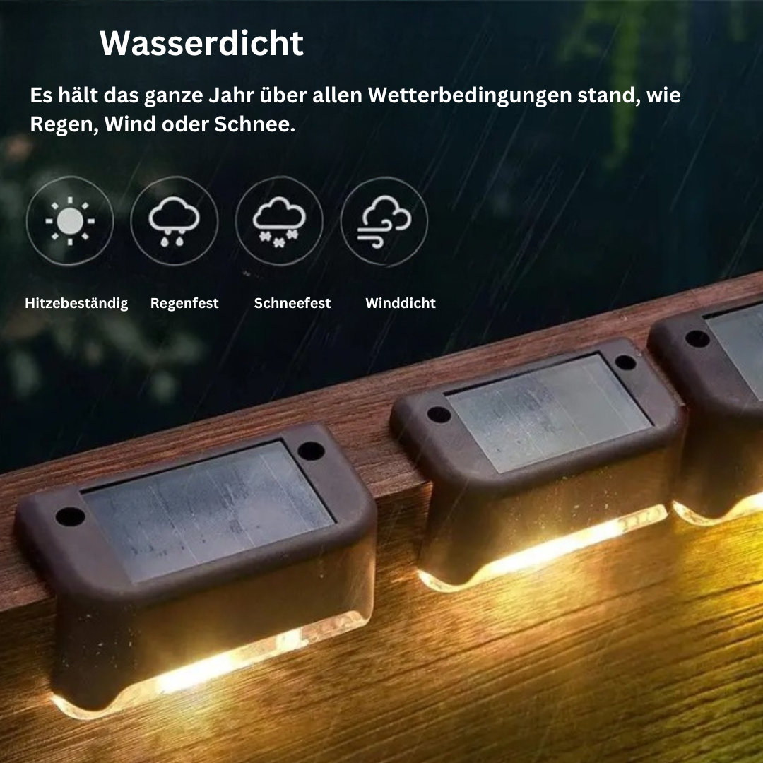 SolarLuxe | Multifunktionale & Luxuriöse Zaunleuchte für Draußen