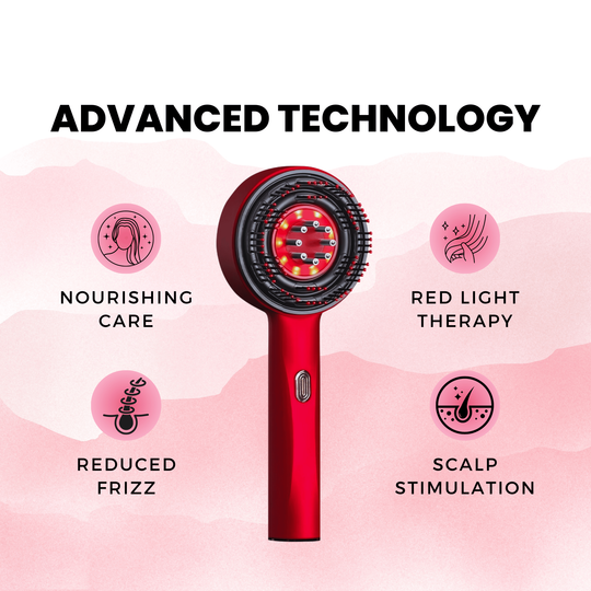 RedRelief | 3-in-1 Rote Licht Kopfhaut-Massagegerät