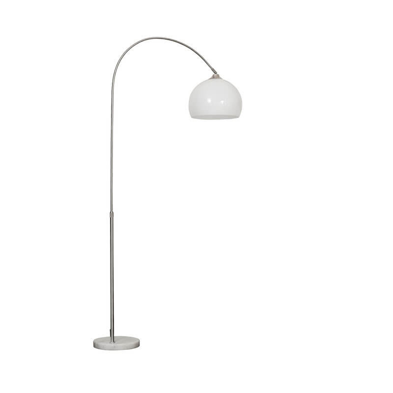 AcriLux | Moderner Globus Acrylschirm Angelrute 1-Licht Stehlampe Decorique.de
