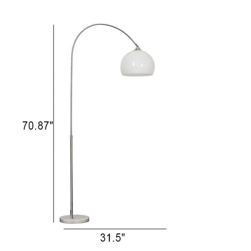 AcriLux | Moderner Globus Acrylschirm Angelrute 1-Licht Stehlampe Decorique.de