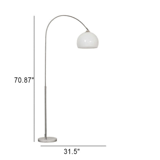 AcriLux | Moderner Globus Acrylschirm Angelrute 1-Licht Stehlampe Decorique.de