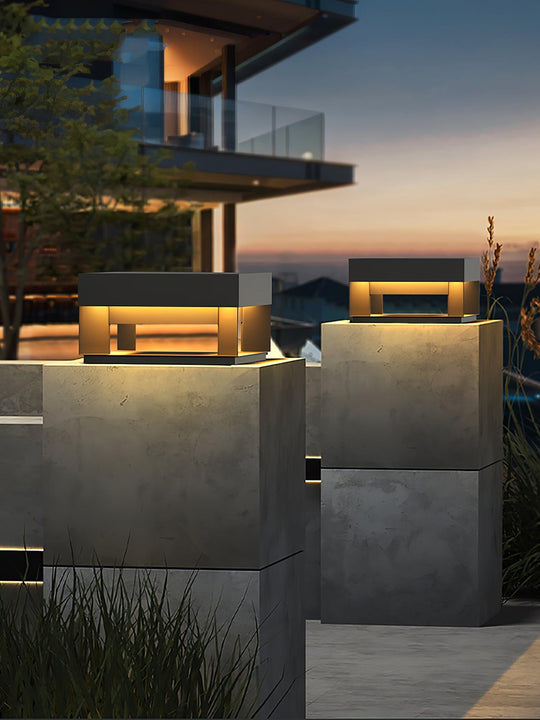 AcrylGlow | Outdoor Pfostenleuchte Schwarz – Wasserdicht IP65 Decorique.de