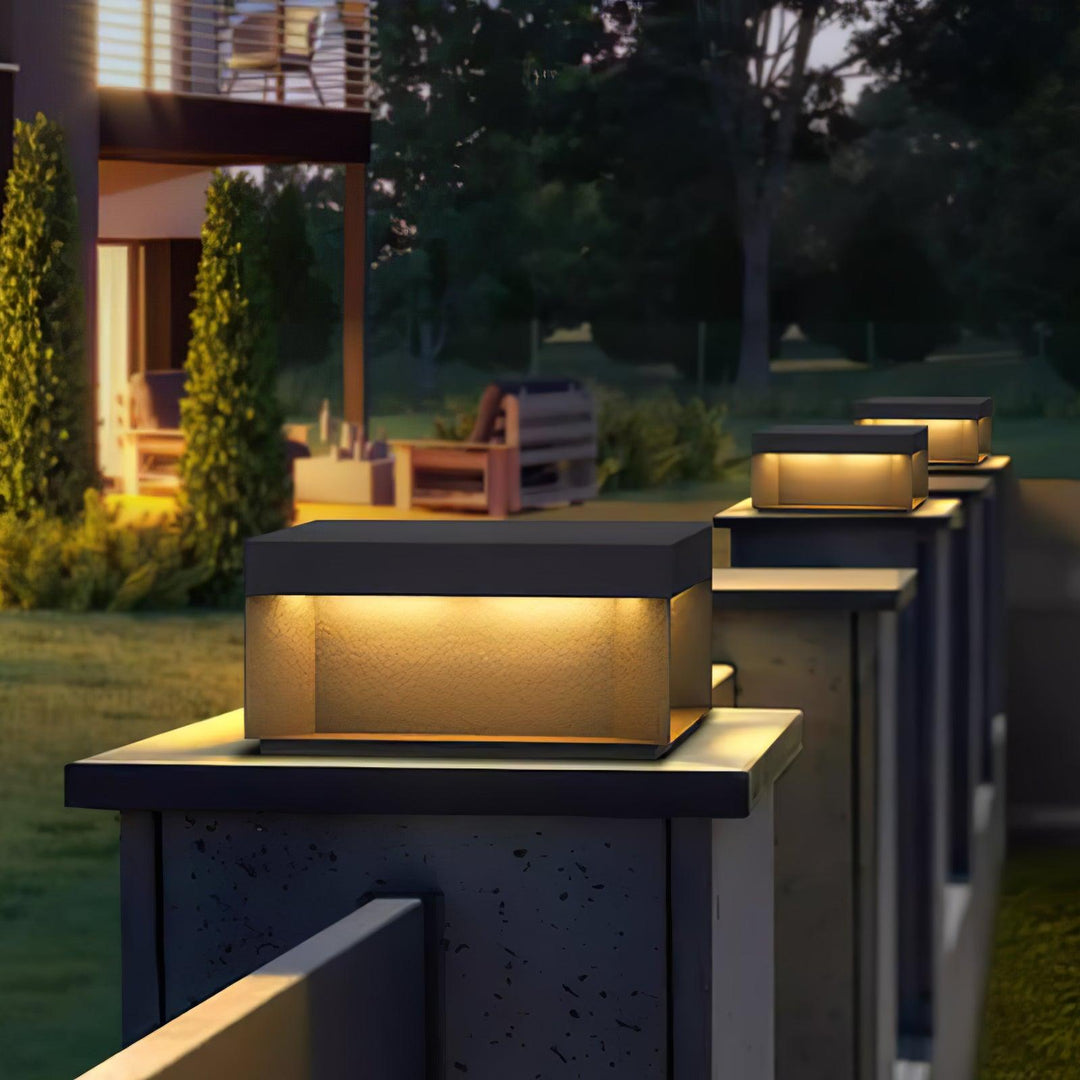 AcrylGlow | Outdoor Pfostenleuchte Schwarz – Wasserdicht IP65 Decorique.de