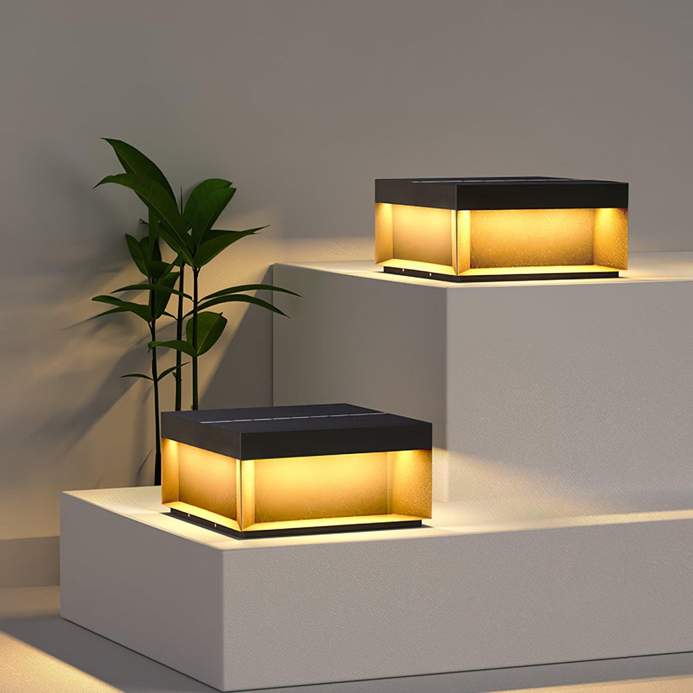 AcrylGlow | Outdoor Pfostenleuchte Schwarz – Wasserdicht IP65 Decorique.de