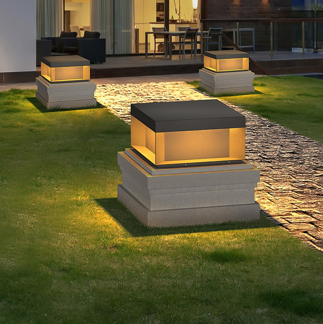 AcrylGlow | Outdoor Pfostenleuchte Schwarz – Wasserdicht IP65 Decorique.de