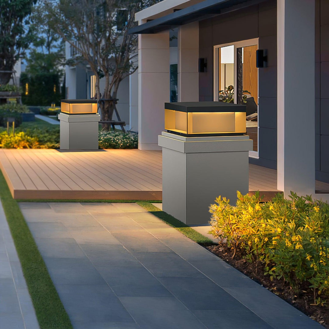 AcrylGlow | Outdoor Pfostenleuchte Schwarz – Wasserdicht IP65 Decorique.de