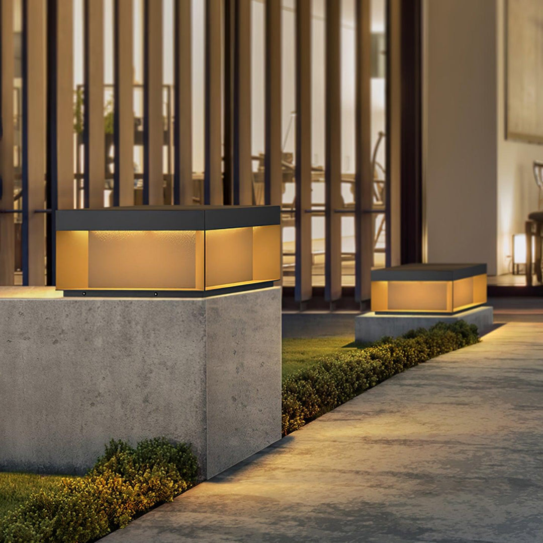 AcrylGlow | Outdoor Pfostenleuchte Schwarz – Wasserdicht IP65 Decorique.de