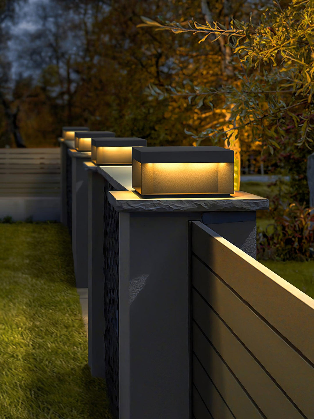 AcrylGlow | Outdoor Pfostenleuchte Schwarz – Wasserdicht IP65 Decorique.de