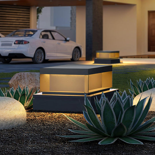 AcrylGlow | Outdoor Pfostenleuchte Schwarz – Wasserdicht IP65 Decorique.de