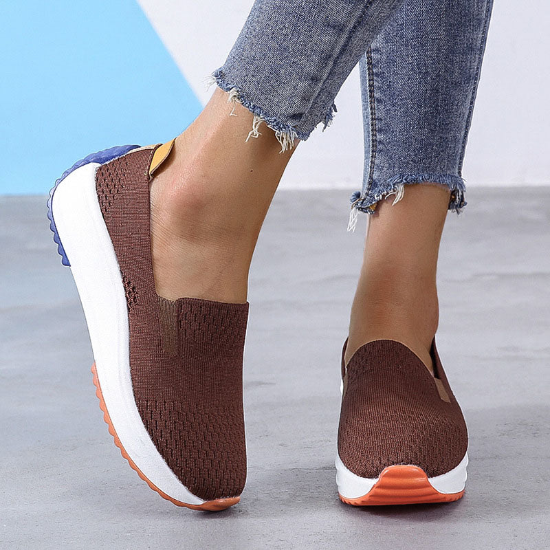 Adalynn | Orthopädische Mesh-Sneaker | Damen Braun Decorique.de
