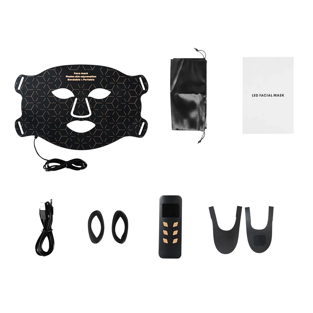 AgelessGlow | Anti-Aging- & Akne-LED-Maske Schwarzes Gesicht Decorique.de