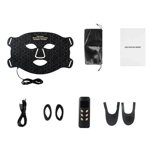 AgelessGlow | Anti-Aging- & Akne-LED-Maske Schwarzes Gesicht Decorique.de