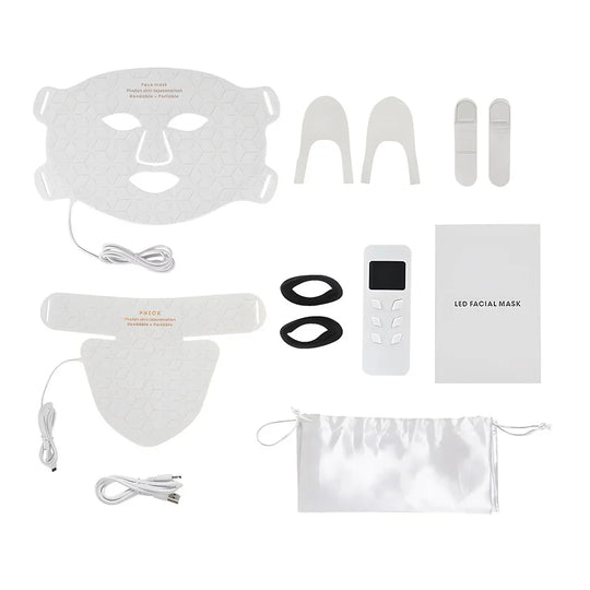 AgelessGlow | Anti-Aging- & Akne-LED-Maske Weißer Gesicht Hals Decorique.de