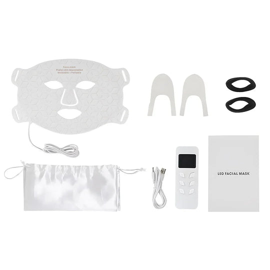 AgelessGlow | Anti-Aging- & Akne-LED-Maske Weißes Gesicht Decorique.de