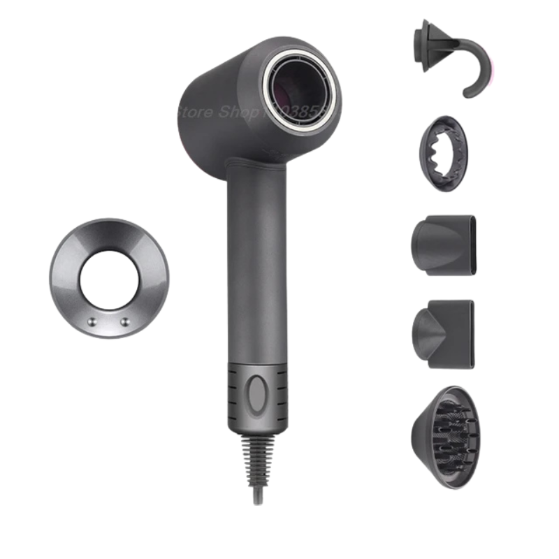 AirFlowPro | Kabelloser Haartrockner & Ion-Stylinggerät Grau 5 Teile 3.3m Decorique.de