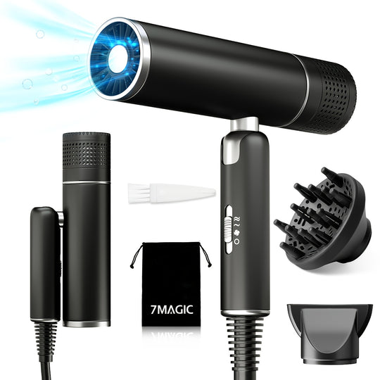 AirMagic | 1600W Föhn mit Ionen-Technologie & Diffusor Schwarz Decorique.de