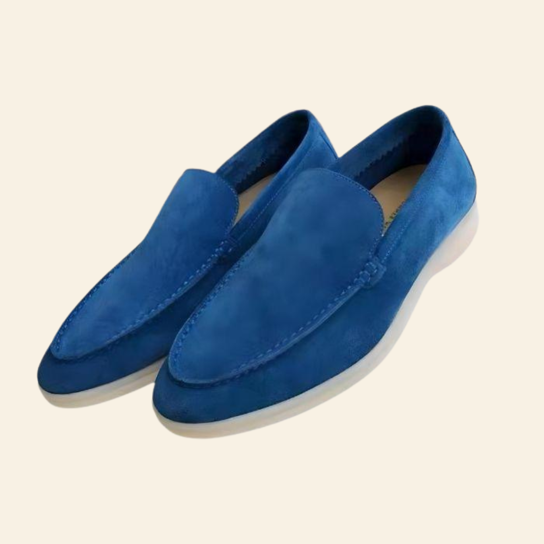 Alberico | Herren-Loafer – Eleganz in weichem Wildleder Blau Decorique.de