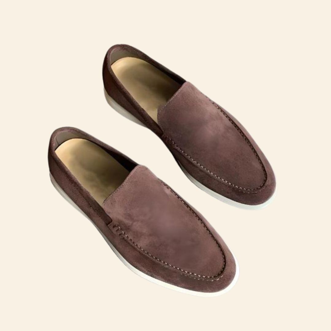 Alberico | Herren-Loafer – Eleganz in weichem Wildleder Dunkelbraun Decorique.de
