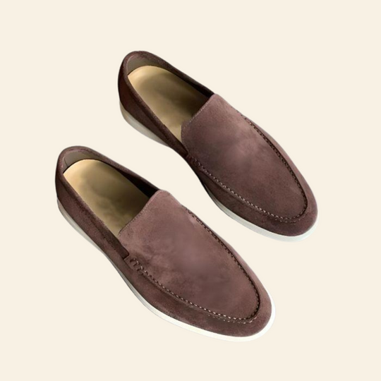 Alberico | Herren-Loafer – Eleganz in weichem Wildleder Dunkelbraun Decorique.de