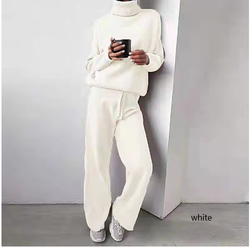 Alexa | Lassige Elegantes Damenbekleidungsset Weiß Decorique.de