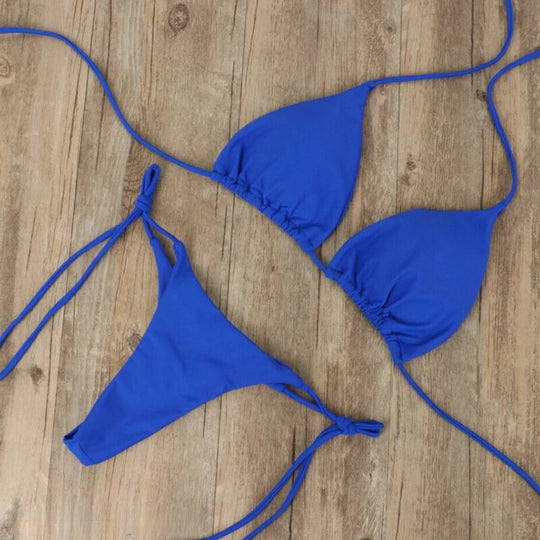Almara | Bikini – Gleichmäßige Bräune & Stilvolle Passform Blau Decorique.de