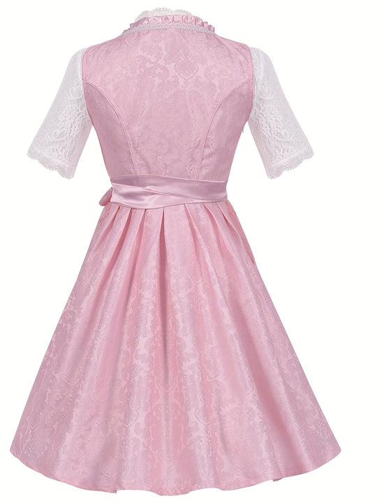 AlpenFreude | Damen-Oktoberfestkostüm – Zweiteiliger Hosenträger-Rock im bayerischen Stil Decorique.de