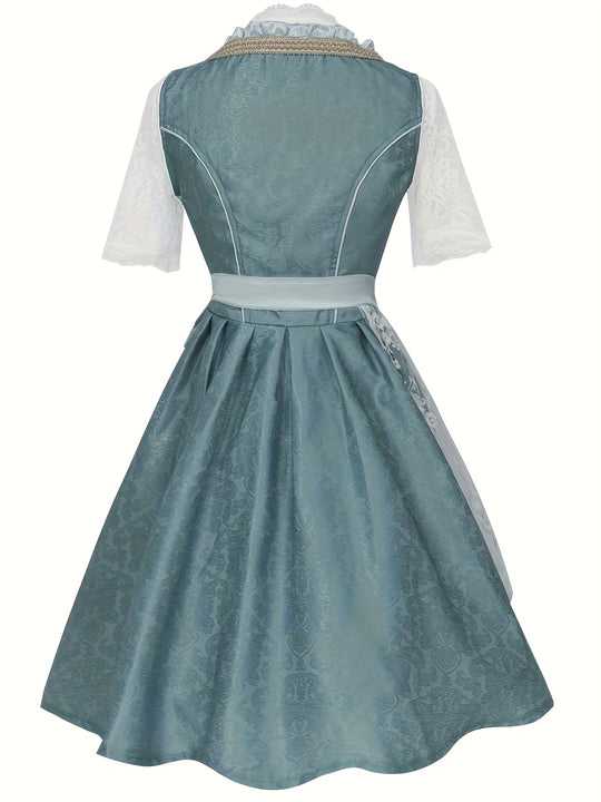 AlpenFreude | Damen-Oktoberfestkostüm – Zweiteiliger Hosenträger-Rock im bayerischen Stil Decorique.de